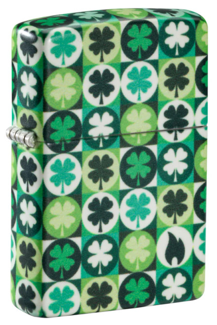 Clover Glow In The Dark Design Zippo Lighter Clover Glow In The Dark Design Zippo Lighter