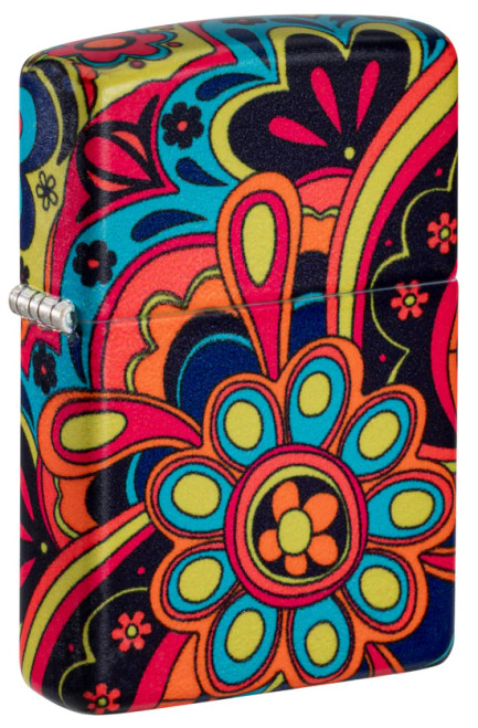 Flower Power Design 540 Matte Zippo Lighter Flower Power Design 540 Matte Zippo Lighter