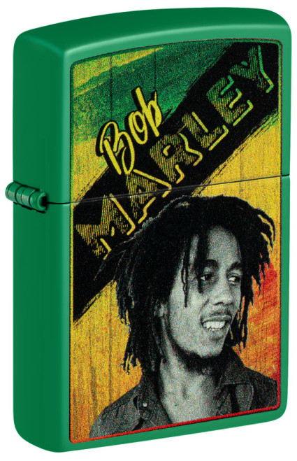 Bob Marley Grass Green Matte Zippo Lighter Bob Marley Grass Green Matte Zippo Lighter