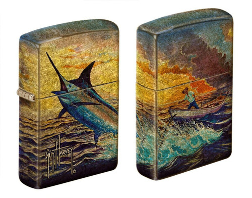 Guy Harvey Blue Marlin 540 Fusion Zippo Lighter