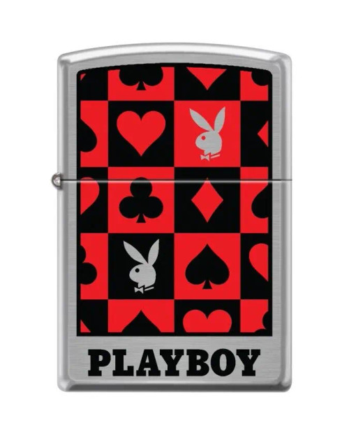 Playboy Gambling Cards Clubs Spades Zippo Lighter Playboy Gambling Cards Clubs Spades Zippo Lighter