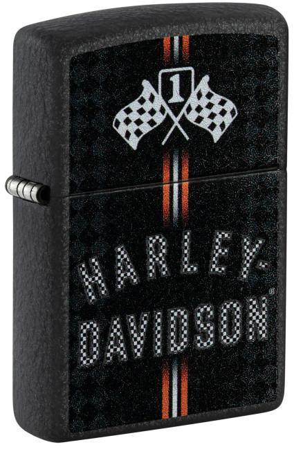 Harley Davidson Checkered Flags Design Zippo Lighter Harley Davidson Checkered Flags Design Zippo Lighter