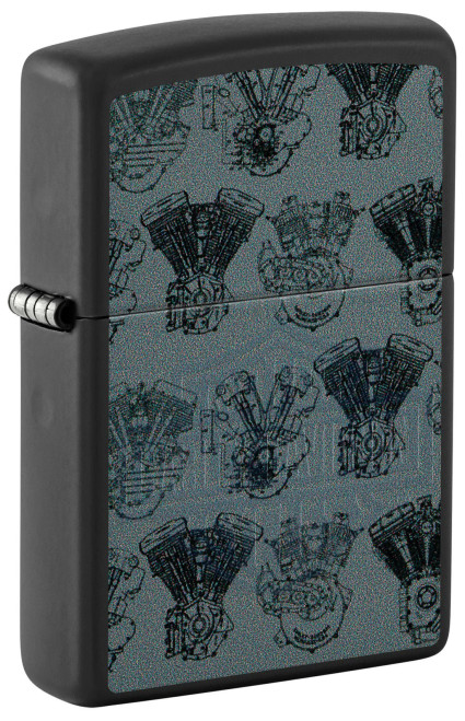Harley Davidson Logo Design Black Lights Zippo Lighter Harley Davidson Logo Design Black Lights Zippo Lighter
