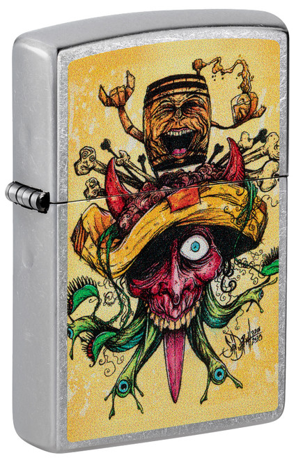 Sean Dietrich Devil Bill Design Zippo Lighter Sean Dietrich Devil Bill Design Zippo Lighter