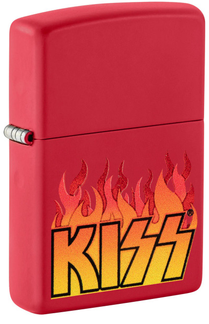 KISS Design Red Matte Zippo Lighter KISS Design Red Matte Zippo Lighter