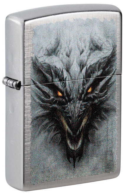 Dragon Design Linen Weave Zippo Lighter Dragon Design Linen Weave Zippo Lighter