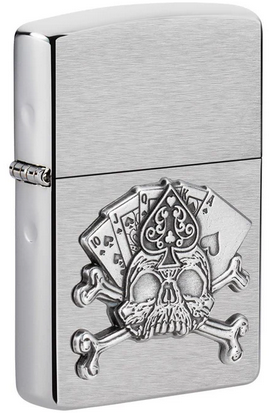 Card Skull Emblem Design