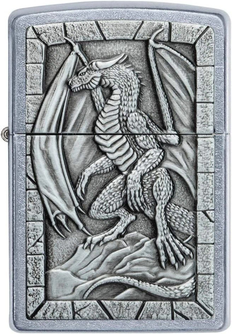 Dragon Emblem Zippo Lighter Design 49296 Dragon Emblem Zippo Lighter Design 49296