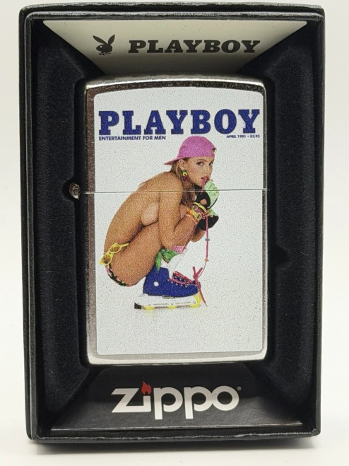 April 1991 Playboy Magazine Cover Zippo Lighter