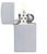 Slim Satin Chrome Zippo Lighter