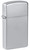 Slim Satin Chrome Zippo Lighter