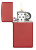 Slim Red Matte Zippo Lighter Slim Red Matte Zippo Lighter