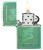 Armor High Polish Green Elegant Dragon Zippo Lighter