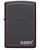 Classic Zippo Logo Red Border Black Matte Lighter Classic Zippo Logo Red Border Black Matte Lighter