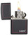Classic Zippo Logo Red Border Black Matte Lighter Classic Zippo Logo Red Border Black Matte Lighter