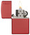 Classic Red Matte Zippo Logo Lighter Classic Red Matte Zippo Logo Lighter