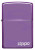 Classic High Polish Purple Zippo Logo Lighter Classic High Polish Purple Zippo Logo Lighter