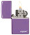 Classic High Polish Purple Zippo Logo Lighter Classic High Polish Purple Zippo Logo Lighter