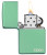 Classic High Polish Green Zippo Logo Lighter Classic High Polish Green Zippo Logo Lighter