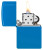 Classic Sky Blue Zippo Logo Lighter Classic Sky Blue Zippo Logo Lighter