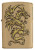 Dragon Design Brushed Brass Zippo Lighter Dragon Design Brushed Brass Zippo Lighter