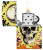 Trippy Skull Design Glow In The Dark Zippo Lighter