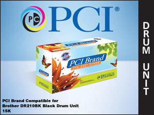 PCI Brand Brother DR210BK Black Drum Unit