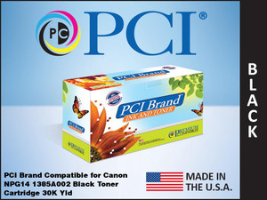 PCI Brand Canon 1385A002BA Black Toner Cartridge