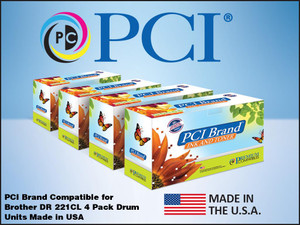 PCI Brand Brother DR221CL 4pack drum unit