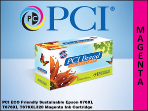 PCI Brand Epson 676XL T676XL320 Magenta Inkjet Cartridge