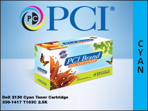 PCI Brand Dell 330 1417 Cyan Toner Cartridge