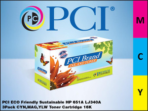PCI Brand HP LJ340ACYM Cyan Yellow Magenta Toner Cartridge