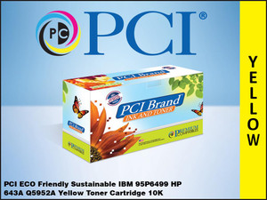 PCI Brand IBM 95P6499 Yellow Toner Cartridge