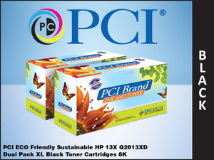 PCI Brand HP Q2613XD Black Toner Cartridge
