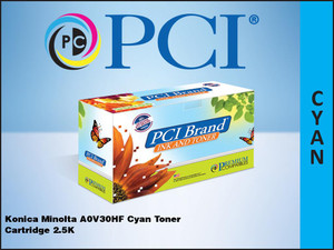 PCI Brand Konica Minolta A0V30HF Cyan Toner Cartridge