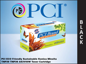 PCI Brand Konica Minolta A63V00W TNP36 Black Toner Cartridge