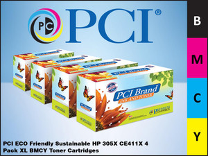 PCI Brand HP CE411X 4pack toner cartridge