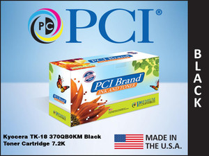 PCI Brand Kyocera 370QB0KM Black Toner Cartridge