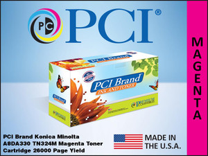 PCI Brand Konica Minolta A8DA330 TN324M Magenta Toner Cartridge