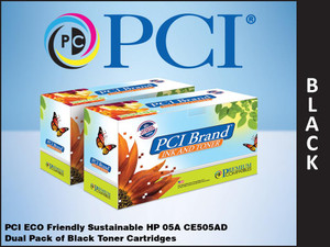PCI Brand HP CE505AD Black Toner Cartridge