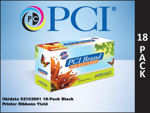 PCI Brand Okidata 52102001SB 18 Black Ribbon