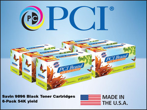 PCI Brand Savin 9896 Black Toner Cartridge
