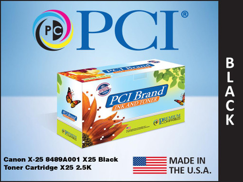 PCI Brand Canon 8489A001AA Black Toner Cartridge