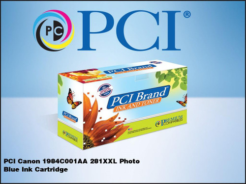 PCI Brand Canon 1984C001AA 281XXL Photo Blue ink Cartridge