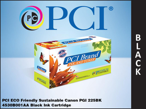 PCI Brand Canon PGI225BK 4530B001AA Black Ink Cartridge
