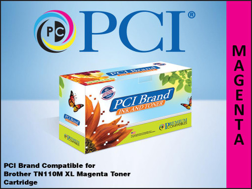 PCI Brand brother TN110M Magenta Toner Cartridge PCI Brand brother TN110M Magenta Toner Cartridge