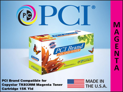 PCI Brand Copystar TK8339M Magenta toner cartridge PCI Brand Copystar TK8339M Magenta toner cartridge