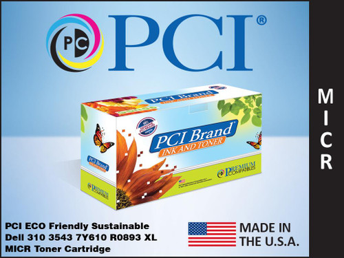 PCI Brand Dell 310 3543M MICR Toner Cartridge PCI Brand Dell 310 3543M MICR Toner Cartridge