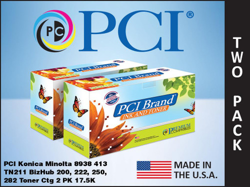 PCI Brand Konica Minolta 8938 413 Black Toner Cartridge