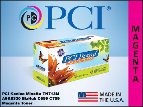 PCI Brand Konica TN713M A9K8330 Magenta Toner PCI Brand Konica TN713M A9K8330 Magenta Toner